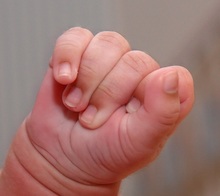 Mano de Bebé. Piel delicada.