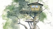 Cabaña casarbol para profesionales del turismo.