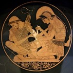 Aquiles venda el brazo de su amigo Patroclo. Gracias a la wikipeadia.org
